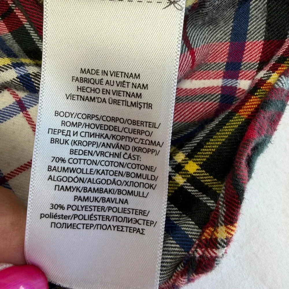 Ralph Lauren Plaid Button Down Shirts Baby Boys 12M Lot 2 Multi Color Preppy